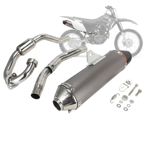 Full Exhaust System Muffler Pipe For Yamaha TT-R TTR230 2005-2016 Steel Header