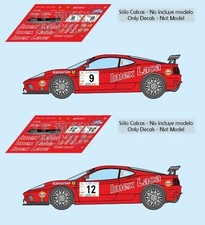 Stickers Ferrari 360 Rallye La Vila 2008 1:32 1:43 1:24 1:18 Stickers Lemes...