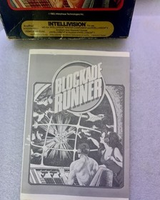 INTELLIVISION BLOCKADE RUNNER W/BOX /CART &MANUAL ONLY  CLEANED & TESTED 3/27/26