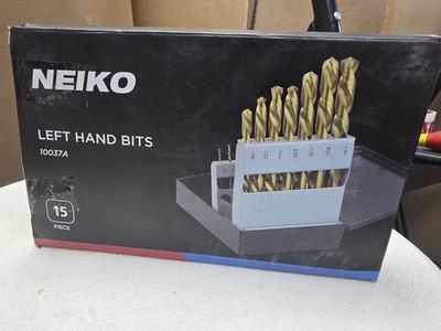 NEIKO 10037A Linkshand-Bohrer-Set, Schnellarbeitsstahlbohrer 14er Set