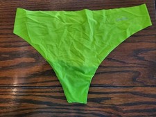 NWT CALVIN KLEIN NYLON SPANDEX MICROFIBER THONG PANTIES D3428 AG5 GREEN APPLE S