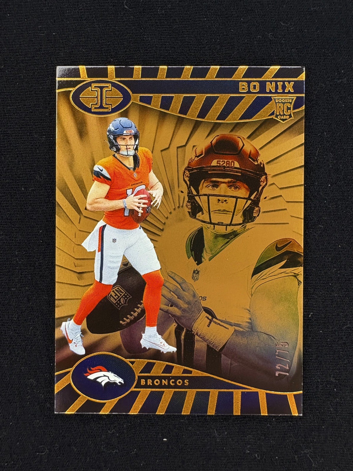 2024 Panini Illusions Hobby Bo Nix Rookie Bronze /75 #22