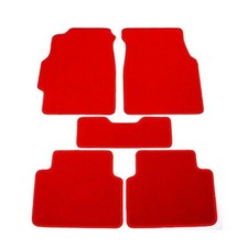 Car Floor Mats Liner Front Rear Nylon Red Carpet 5pc For Acura Integra 1994 2001