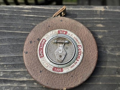 VINTAGE EVANS 50 FT WHITE TAPE MEASURE  Lufkin 50W