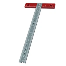 Woodworking T Square Ruler Aluminium Alloy Metal Drawing Crafting Draft Tool