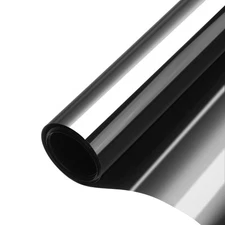 Reflective Window Film One Way Daytime Mirror Privacy Film,Blackout 29"x6'