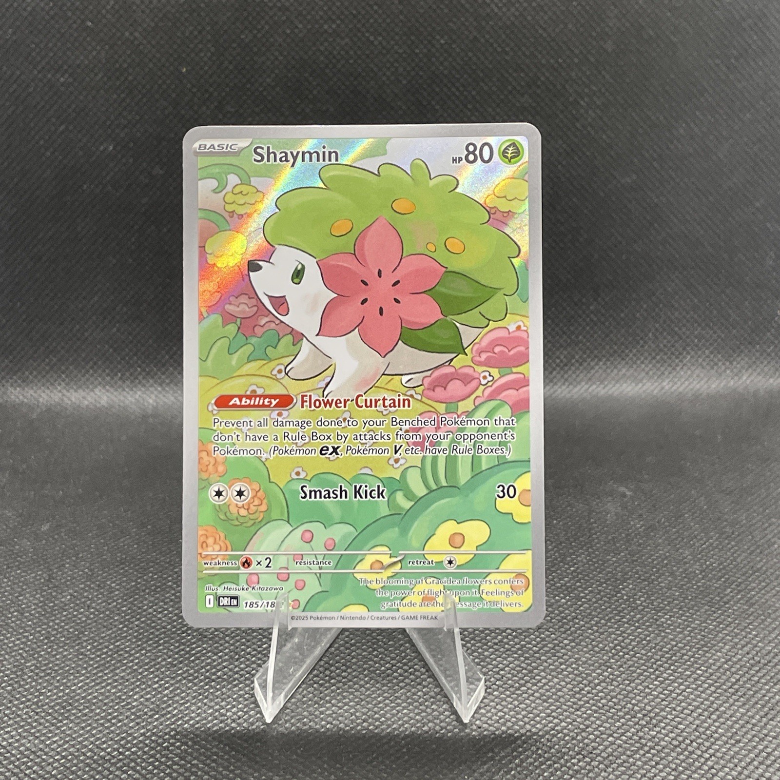 Shaymin 185/182 Sv10: Destined Rivals Illustration Rare Pokemon Card