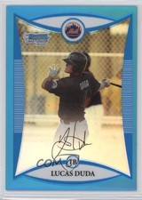 2008 Bowman Chrome Prospects Blue Refractor 36/150 Lucas Duda #BCP147 fm0