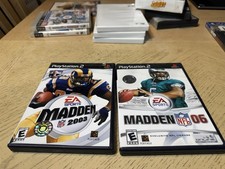 Title: Madden NFL 06 & Madden NFL 2003 PS2 PlayStation 2 2 Game Lot Untested