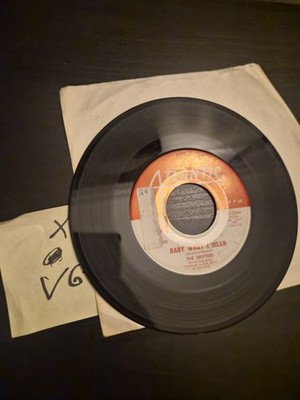 Drifters  Baby What I Mean- Aretha'' DOO WOP 7''45 Atlantic VG R&B 
