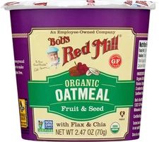 Bob'S Red Mill Organic Oatmeal Cup Fruit & Seed 2.47 Oz