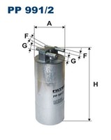 Filtron Kraftstofffilter PP 991/2 Leitungsfilter FüR Audi 4F5 C6 4F2 A6 4FH TDI