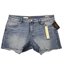 KUT From The Kloth Shorts Womens 12 Blue Denim Gidget Frey Cutoff Raw Hem NWT