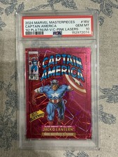 Marvel 2024 Masterpieces Captain America #16V Pink Lasers PSA 10 /692
