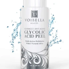 Glycolic Acid Peel - Chemical Peel For Face - Resurfacing Exfoliant for Sensi...