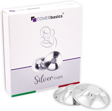 Paracapezzoli in Argento (Silvercups) Coppette Proteggi Capezzoli per Aiutare a