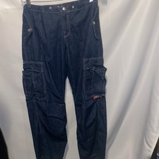 Kik Girl Vintage Y2K Baggy Wide Leg Skater Rave Pants Jeans Womens 28" waist