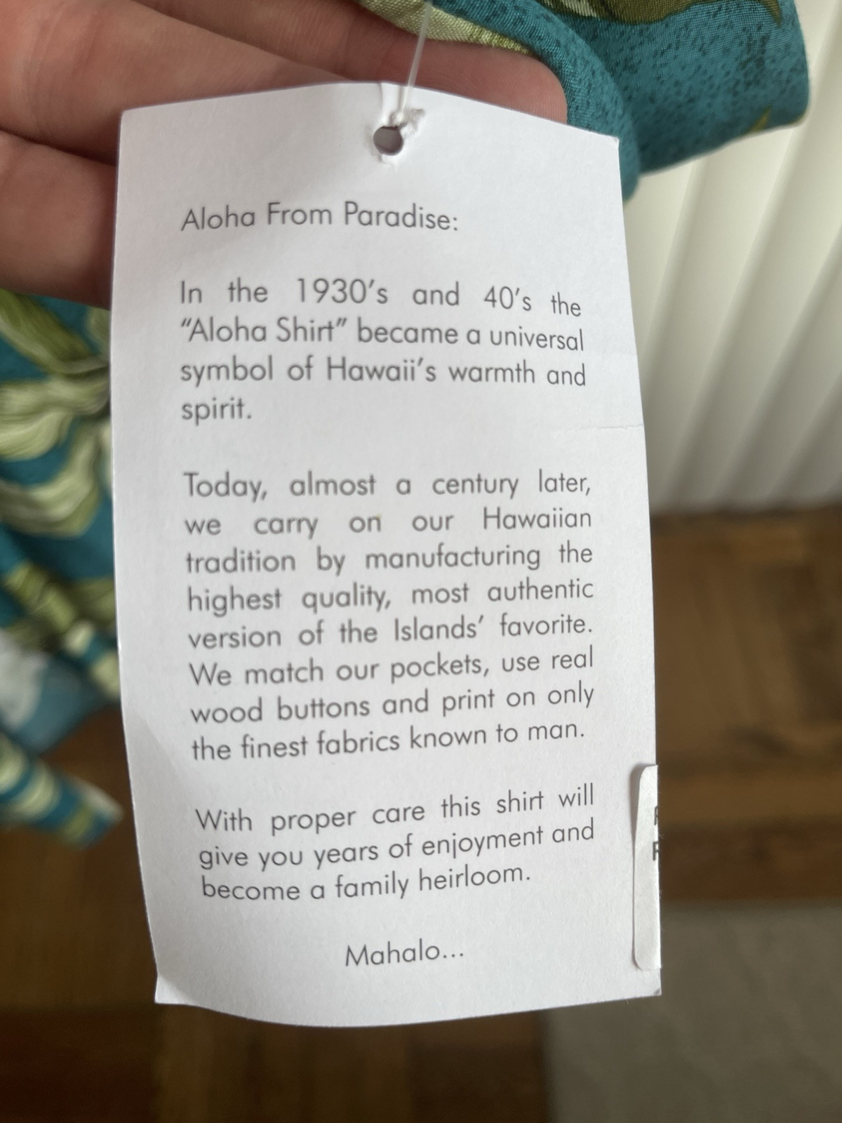 Paradise Found Men's Hawaiian Shirt Size Large