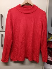 Red/Orange Turtleneck Jumper Long Sleeved Size 16 Great Condition From Papaya