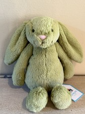 NWT Jellycat Little Bashful Moss Bunny SMALL Authentic Green Rabbit Plush 6"