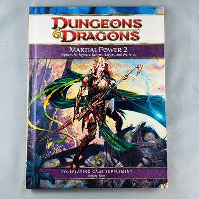 D&D 4e Martial Power 2 RPG Book Wizards of the Coast  Hardcover NM/NM