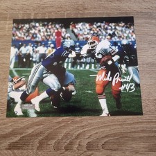 MIKE PRUITT Signed 8x10 Browns Stiff Arm vs Seahawks Primetime COA Legend