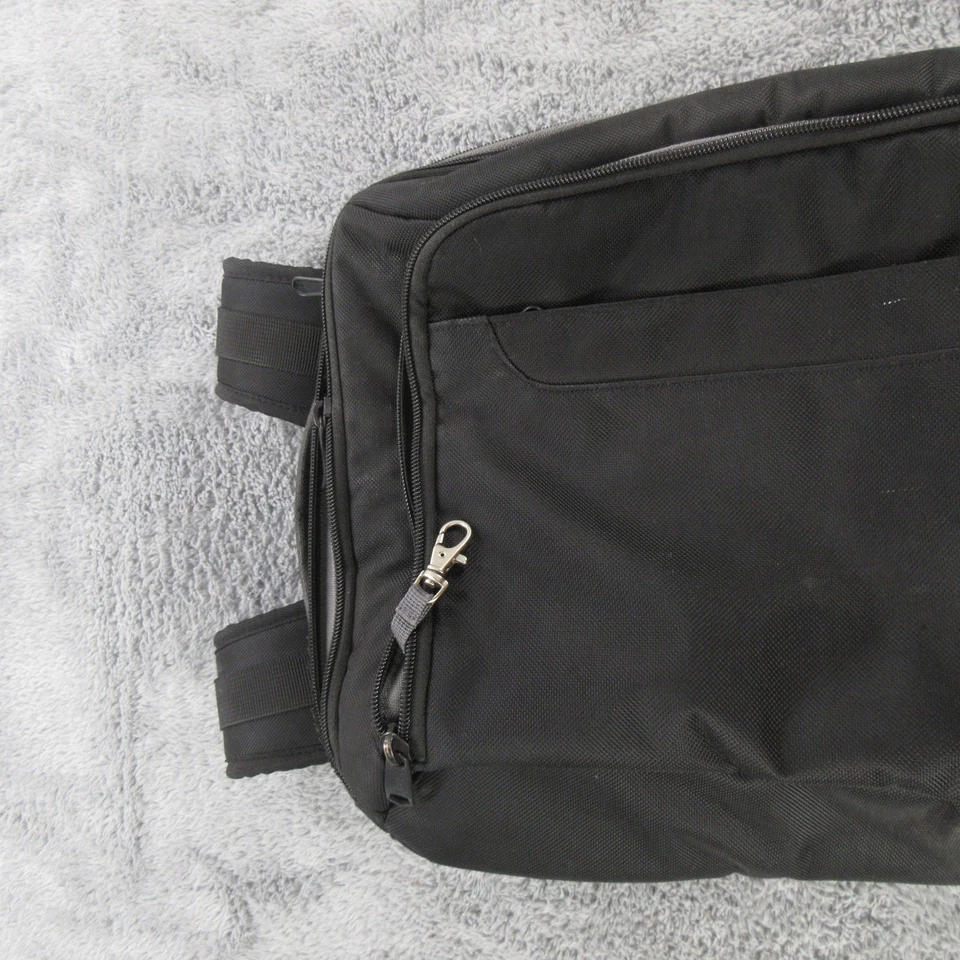 EBags Black Travel Laptop Backpack Orange Lining Multi Pocket Carry On Bag - Image 2 of 4