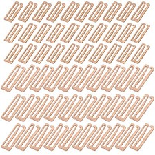 60 Pcs Metal Bra Strap Hooks for Sewing Bikini Halter Tops Bathing Suit Clips