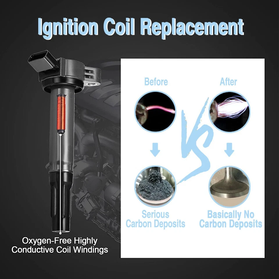 Bobinas 6 piezas UF487 90919-02255 para Lexus IS250 2,5 L V6 2006-2015 Foto 3 de 4