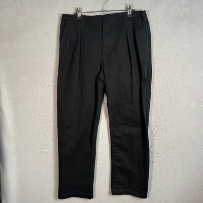 Stampd Los Angeles Black Pleated Chino Pants Mens Size 31 Straight Leg