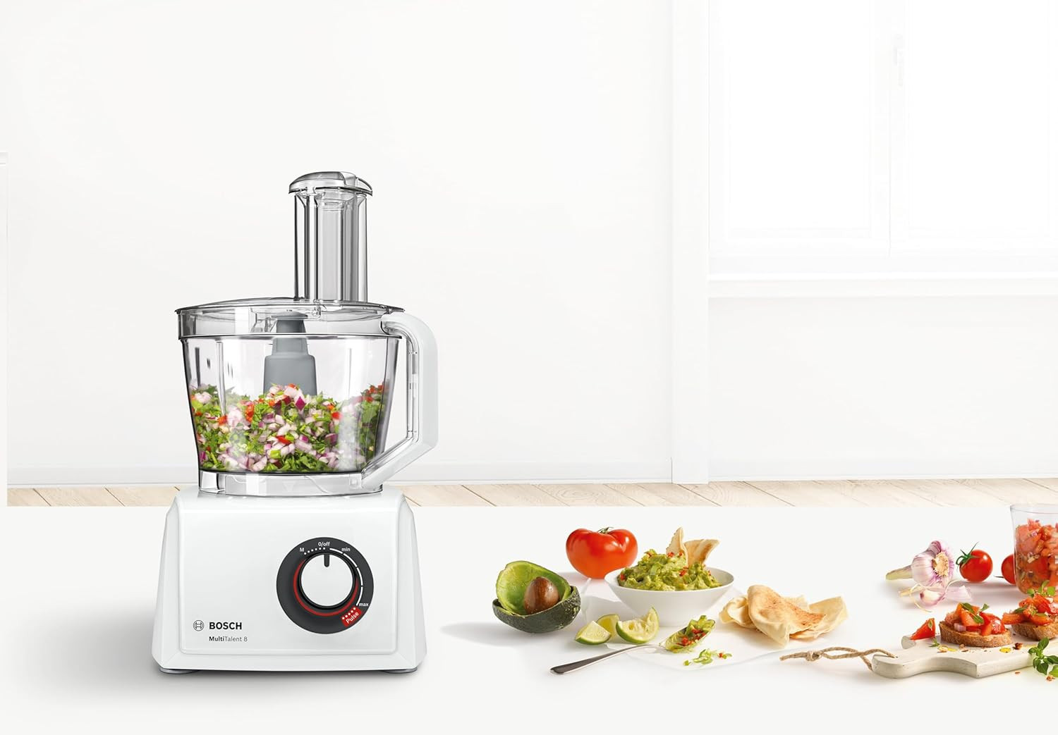 Bosch Robot Da Cucina Compatto MC812W501, Oltre 45 Funzioni, 1000 W, Velocità Re foto 3