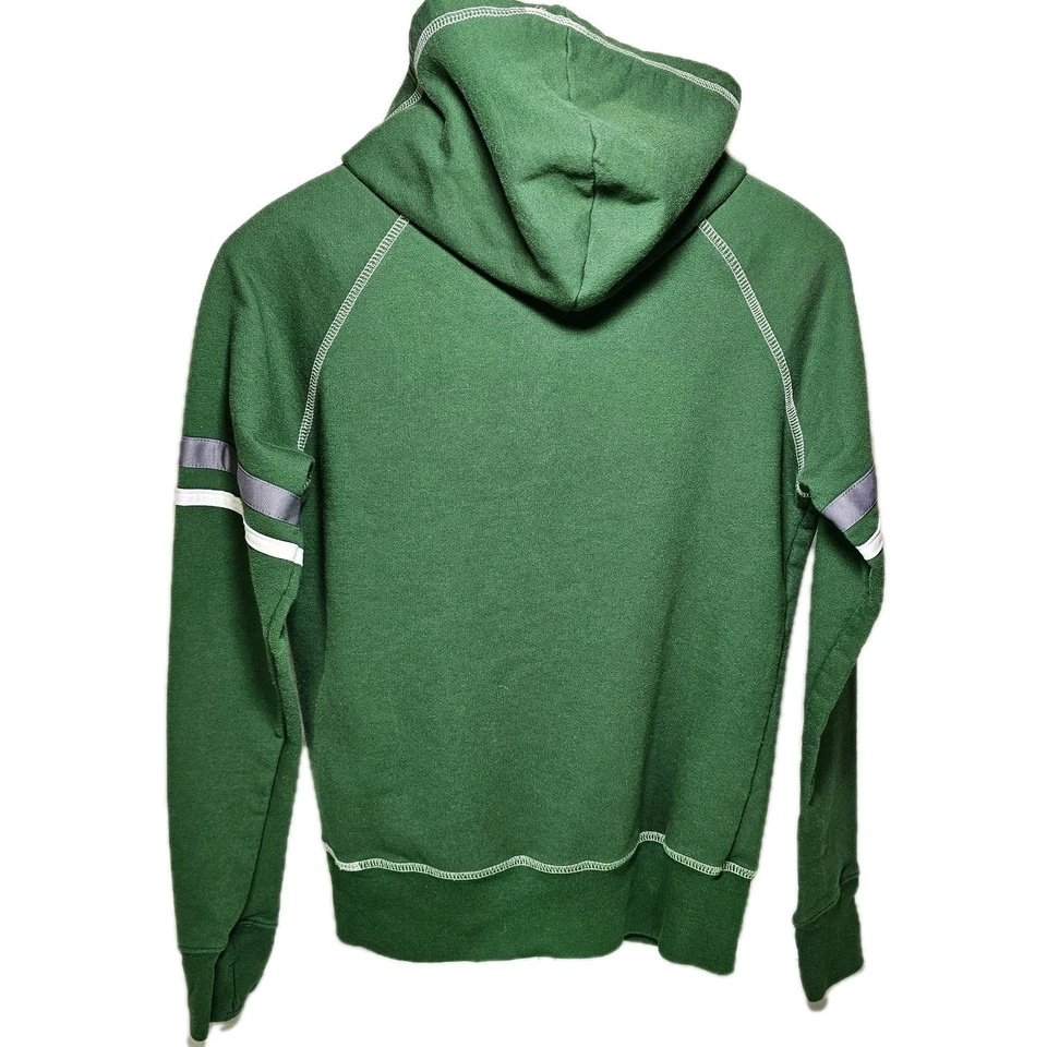 Augusta Sportswear Green Womens Wave Baseball Hoodie Raglan Sleeve Athletic Sz S - Image 4 of 4