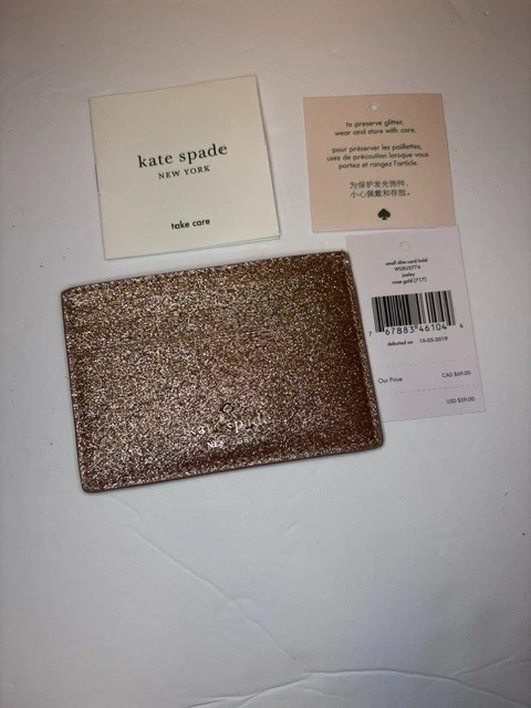 kate spade new york Glitter Card Wallet Wallets for Women for sale