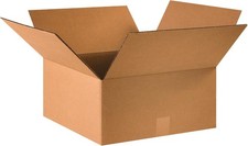 25 Shipping Boxes 15"L x 15"W x 7"H, Medium, Corrugated Cardboard, Moving, Stora