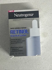 Neutrogena Rapid Wrinkle Repair Retinol Renewal Serum 1.0 fl oz New Sealed Boxed