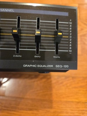 Égaliseur Graphique Sony SEQ-120 - 7 Bandes, 2 Canaux - Vintage Japon - Fonctionnel