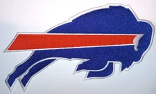 Buffalo Bills~LARGE~Embroidered Applique PATCH~@ 8" x 4"~Iron or Sew on~NFL