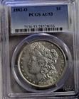 1882 O US Morgan Silver Dollar $1 PCGS AU53