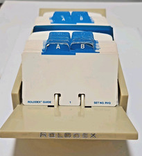 Vintage Rolodex Model VIP 24 USA Made With Cards Two Alphabetical Dividers