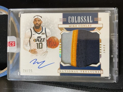 Mike Conley Jr 2019-20 National Treasures COLOSSAL Patch Auto /25 AG