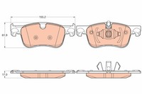 GDB2062 TRW Bremsbelagsatz, Scheibenbremse FüR CitroËN