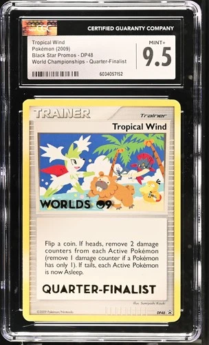 TROPICAL WIND DP48 WORLD CHAMPIONSHIPS QUARTER-FINALIST POKEMON CGC 9.5 MINT+