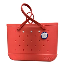 BOGG BAG Original Bogg Tote - Color: Coral - size: XL 2 Pouches NWT