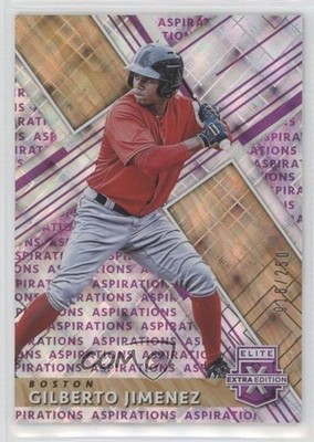 2019 Panini Elite Extra Edition Aspirations Purple 16/250 Gilberto Jimenez uq5