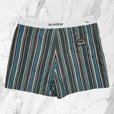 SUNDEK Costume Uomo Righe Multicolore Raro Boxer Mare Tg 33 / Tra 46 e 48 ITA