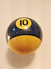 Vintage Crystalate 2 1/4" Billiard Stipped Blue 10 Pool Ball Replacement Ball