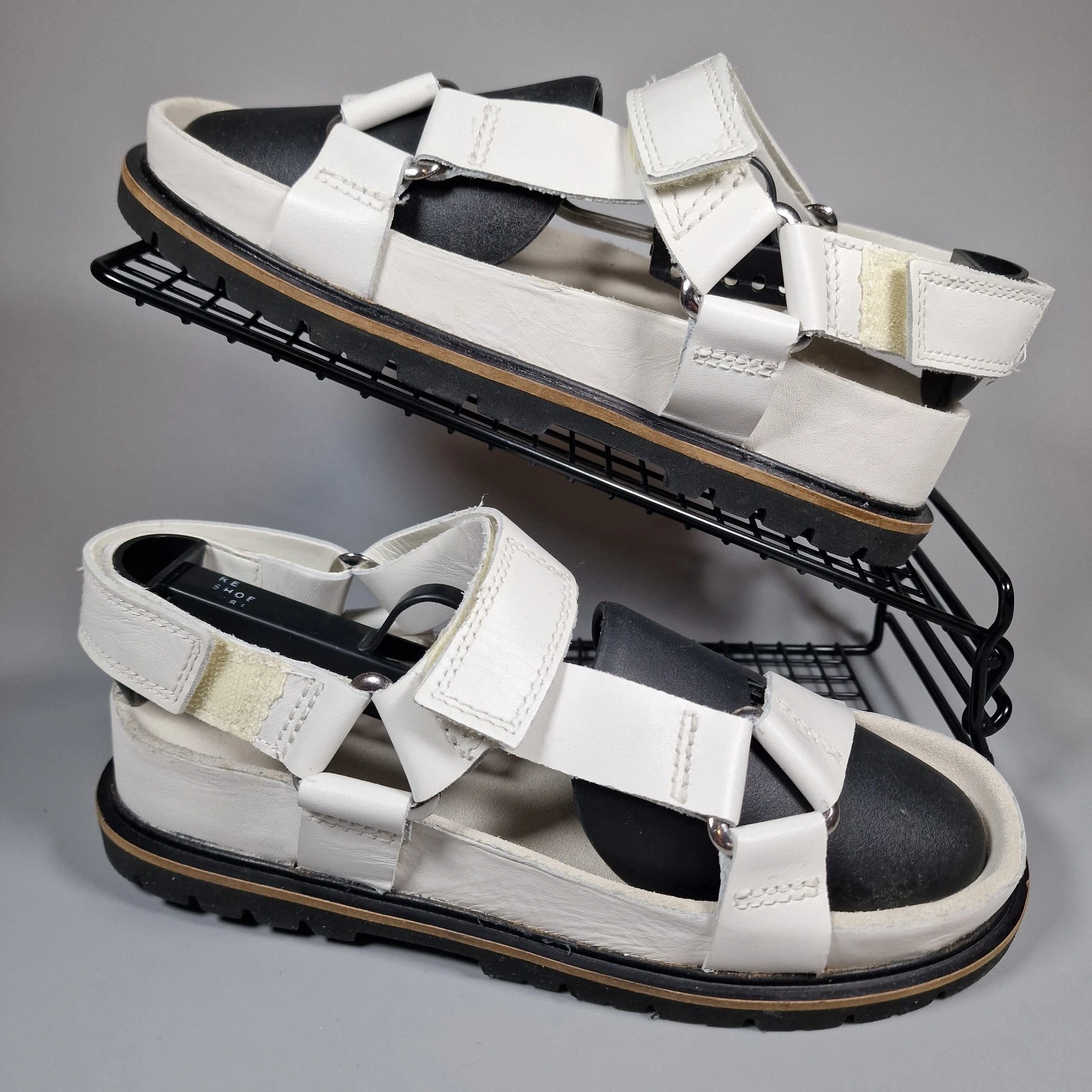 Sandali Clarks donna taglia 5 D Orianna sportivi pelle bianca vacanze estive