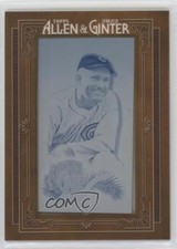 2022 Allen & Ginter Framed Printing Plate Mini Cyan 1/1 Rogers Hornsby HOF lz7