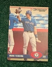 MARK TEIXEIRA - 2003 DONRUSS ROOKIE CARD # 104 - RANGERS - NEW YORK YANKEES MLB. rookie card picture