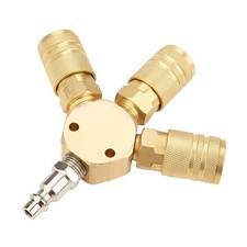 Collecteur d'air 3 voies 1/4 pouce NPT coupleur laiton séparateur pour outils p
